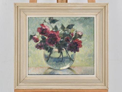A.P. Schotel (1890-1958) - Stilleven met rozen, Antiek en Kunst, Kunst | Schilderijen | Klassiek