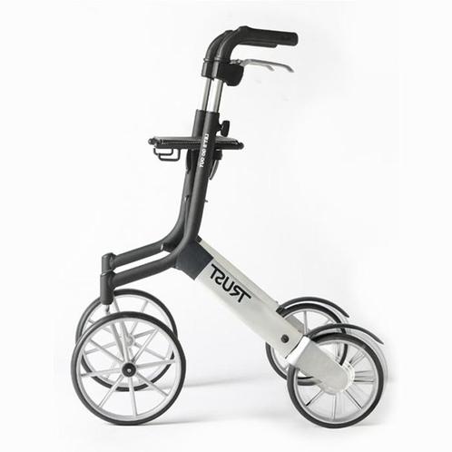 Mobio Rollator Trust Lets Go Out Black, Diversen, Verpleegmiddelen, Ophalen of Verzenden