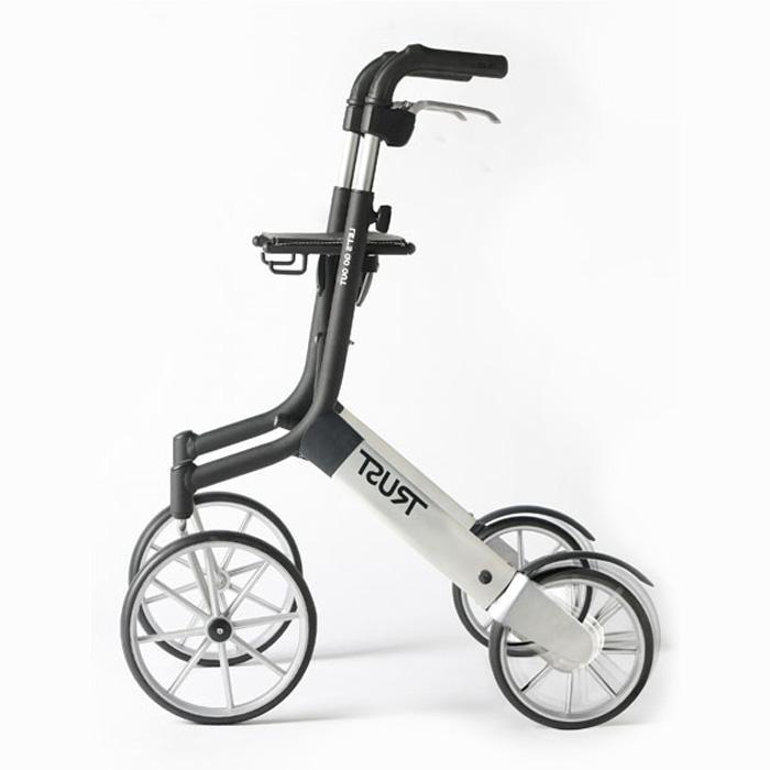 Mobio Rollator Trust Lets Go Out Black, Diversen, Verpleegmiddelen, Ophalen of Verzenden