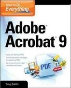 How to do everything: Adobe Acrobat 9 by Doug Sahlin, Boeken, Taal | Engels, Gelezen, Doug Sahlin, Verzenden