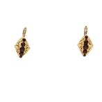 Oorbellen - 18 karaat Geel goud - 1.06ct. tw. Granaat, Nieuw