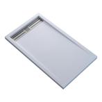 Douchebak BWS Veroni Elite 140x90 cm Composietsteen Wit, Doe-het-zelf en Verbouw, Sanitair, Ophalen of Verzenden, Nieuw, Douche