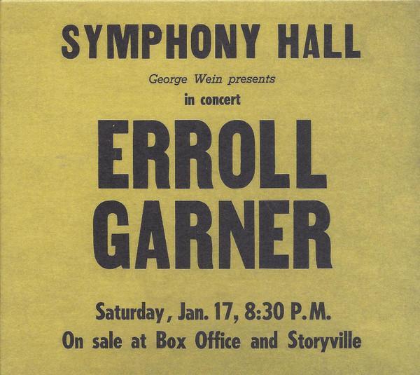 cd - Erroll Garner - Symphony Hall Concert, Cd's en Dvd's, Cd's | Jazz en Blues, Nieuw in verpakking, Verzenden