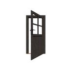 Nieuw! Woodacademy enkele deur half glas - zwart -, Nieuw, 250 tot 500 cm, Hout, Schuur