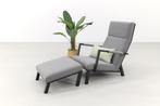 VDG Costa relaxstoel + Hocker - sunbrella - Light grey, Tuin en Terras, Nieuw, Overige materialen, Verzenden