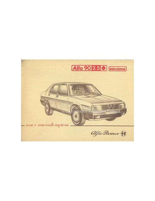 1984 ALFA ROMEO 90 QV 2.5 INIEZIONE INSTRUCTIEBOEKJE, Auto diversen, Handleidingen en Instructieboekjes