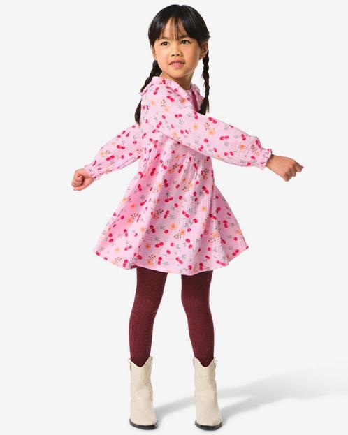 HEMA Kinderjurk mousseline kersen roze, Kinderen en Baby's, Kinderkleding | Overige, Nieuw, Verzenden