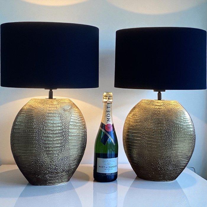 Tafellamp (2) - Nep snake goudlampen - Textiel, Polyresin, Huis en Inrichting, Overige Huis en Inrichting