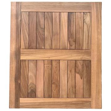 Teakhouten terras tafelblad rechthoek 70 x 60 cm - teak beschikbaar voor biedingen