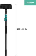 2dekans | VONROC Telescopische wasborstel – 4,60m - Incl., Ophalen of Verzenden, Zo goed als nieuw