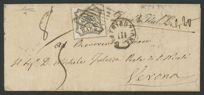 Italiaanse oude staten - Pauselijke Staat 1852 - Brief uit, Postzegels en Munten, Postzegels | Europa | Italië