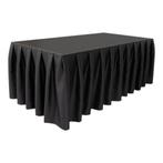 WENTEX® Stage Skirt MCS 300 g/m² Zwart - 620 x 80 cm (B x H), Verzenden, Nieuw