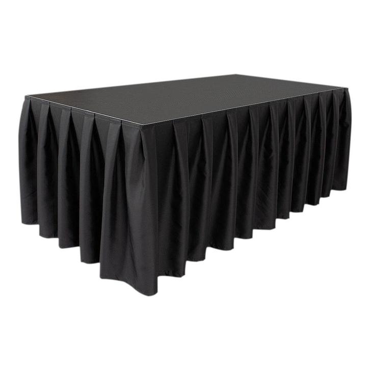 WENTEX® Stage Skirt MCS 300 g/m² Zwart - 620 x 80 cm (B x H), Muziek en Instrumenten, Licht en Laser, Verzenden