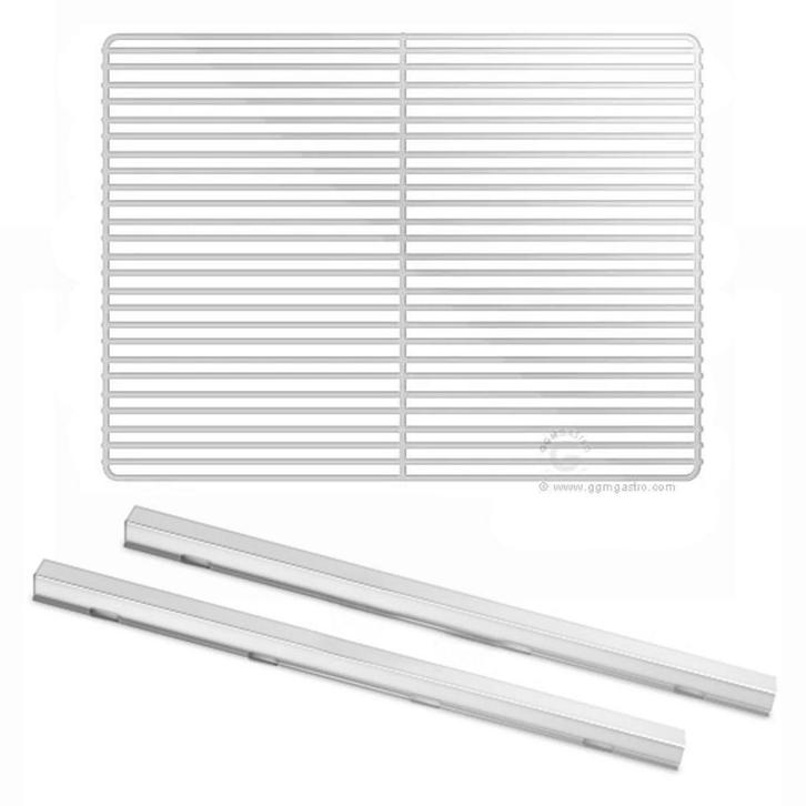 GGM Gastro | RVS rails - 325x430mm - met geplastificeerd |, Witgoed en Apparatuur, Grillplaten, Verzenden