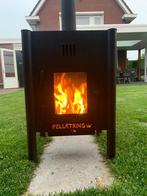 Buiten Pellethaard + Rookkanaal  Geschikt voor Overkapping, Huis en Inrichting, Kachels, Nieuw, Ophalen of Verzenden, Pelletkachel