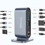 USB Hub - USB C Hub - USB Splitter - Docking station laptop, Verzenden, Zo goed als nieuw