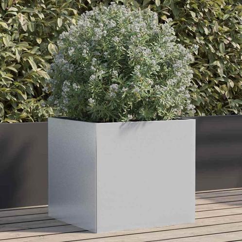 vidaXL Plantenbak 42x40x39 cm gegalvaniseerd staal, Tuin en Terras, Bloembakken en Plantenbakken, Nieuw, Metaal, Verzenden