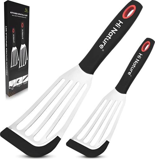 HI NATURE™ Spatels - Premium Roestvrijstalen Spatel set met, Huis en Inrichting, Keuken | Keukenbenodigdheden, Zo goed als nieuw