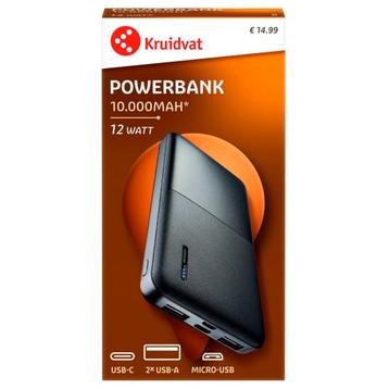 Kruidvat 10.000 mAh Powerbank beschikbaar voor biedingen