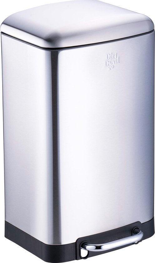 2dekans | Dirt Devil Pedaalemmer 20 Liter - Prullenbak - RVS, Huis en Inrichting, Woonaccessoires | Prullenbakken, Zo goed als nieuw