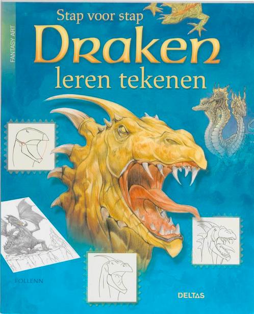 Stap voor stap draken leren tekenen / Fantasy art Follenn, Boeken, Kinderboeken | Jeugd | 13 jaar en ouder, Zo goed als nieuw