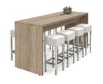 Houten bartafel 110cm hoog, 220x80cm, Ophalen of Verzenden, Nieuw
