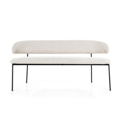 *WOONWINKEL* Eleonora Luka Boucle Eetkamerbank Beige, Huis en Inrichting, Banken | Bankstellen, Nieuw, Stof, Verzenden