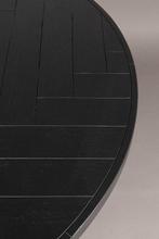 2dekans | Dutchbone Class Eettafel Rond 120 cm Acaciahout, Ophalen of Verzenden, Zo goed als nieuw