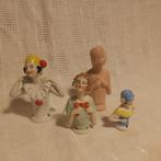 Beeldje, 4 Half-Doll pin cushion figurines - 8.5 cm -, Antiek en Kunst, Antiek | Glas en Kristal