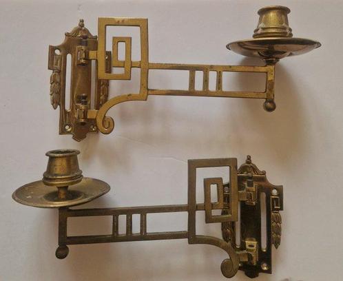 Wandkandelaar (2) - Messing, Antiek en Kunst, Curiosa en Brocante