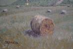 Chris van Dijk (1952) - Impressionist  Vignobles près, Antiek en Kunst, Kunst | Schilderijen | Klassiek