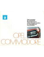 1971 OPEL COMMODORE BROCHURE NEDERLANDS, Boeken, Auto's | Folders en Tijdschriften, Nieuw, Author, Opel