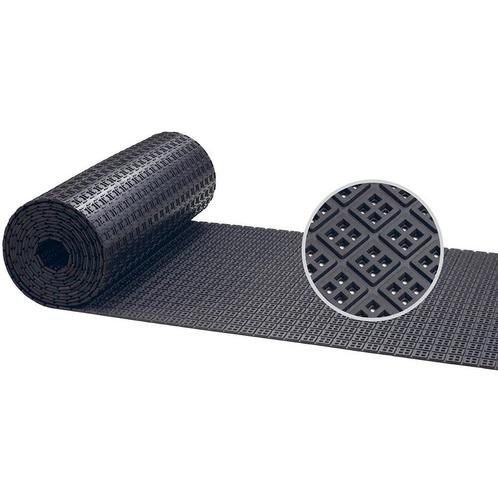 Rubber loper / rubbermat op rol - vierkant motief - 10 mm -, Doe-het-zelf en Verbouw, Overige Doe-het-zelf en Verbouw, Verzenden