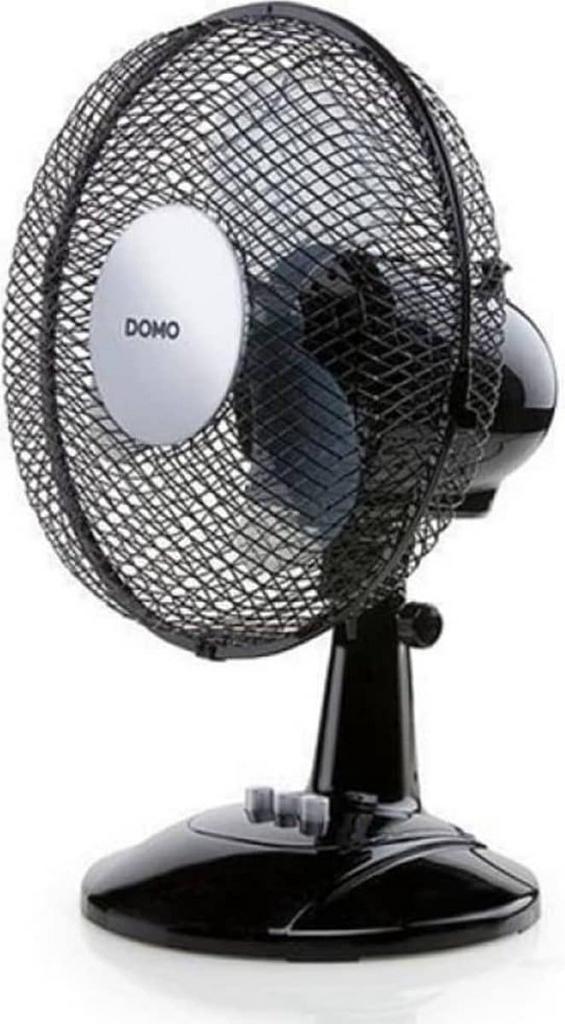 Domo DO8138 Tafelventilator - Zwart, Witgoed en Apparatuur, Ventilatoren, Zo goed als nieuw, Ophalen of Verzenden