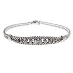 Exclusief; vintage witgouden armband | 18,5 cm, Sieraden, Tassen en Uiterlijk, Armbanden, Gebruikt, Overige kleuren, Ophalen of Verzenden