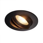 PHILIPS LED Inbouwspot Zwart 4W | Rond | 73 mm | Dimbaar, Ophalen of Verzenden, Nieuw, Plafondspot of Wandspot, Led
