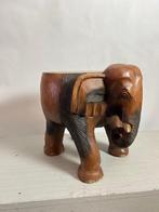 sculptuur, Sokkel - Tafel - altaar- pronkstuk - Olifant - 34