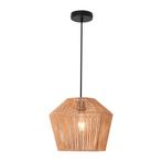 lux.pro Hanglamp Sela 158x33 cm zwart en beige E27, Huis en Inrichting, Lampen | Hanglampen, Nieuw, Verzenden