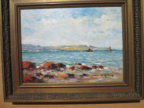 Bruno Retaux (1947) - La côte en Bretagne, Antiek en Kunst, Kunst | Schilderijen | Klassiek