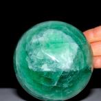 Groene Smaragd Fluoriet smaragdgroene fluoriet bol - Hoogte: