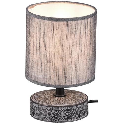 LED Tafellamp - Trion Maria - E14 Fitting - Rond - Mat Grijs, Huis en Inrichting, Lampen | Tafellampen, Nieuw, Ophalen of Verzenden