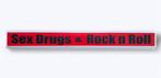 Reclamebord - Amsterdam Red-lights Sex Drugs and Rock n