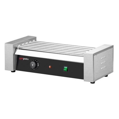 GGM Gastro | RVS Hotdog grill - met 5 rollen & 1 | HDGJ5, Zakelijke goederen, Horeca | Keukenapparatuur, Nieuw in verpakking, Fornuis, Frituur en Grillen