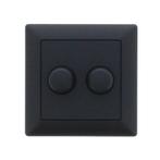 Zwarte Plastic Afdekking Plaat Voor GIRA Duo Dimmer RAL9005, Doe-het-zelf en Verbouw, Verzenden, Nieuw, Overige typen