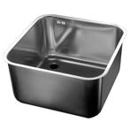 Spoelbak | RVS | In-/Onderbouw | Incl. Standpijp |, Verzenden, Nieuw in verpakking