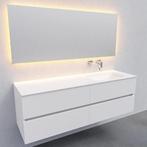 Badkamermeubel Solid Surface AQS Oslo 150x46 cm Rechts Mat, Huis en Inrichting, Badkamer | Badkamermeubels, Ophalen of Verzenden