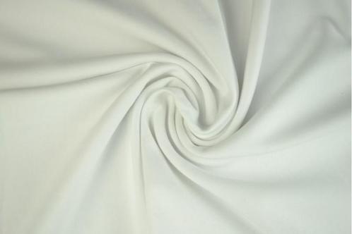 10 meter French Terry stof - Wit - 150cm breed, Hobby en Vrije tijd, Stoffen en Lappen, 120 cm of meer, 200 cm of meer, Wit, Nieuw