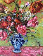 Hanneke Naterop - Roze -groen feest, Antiek en Kunst