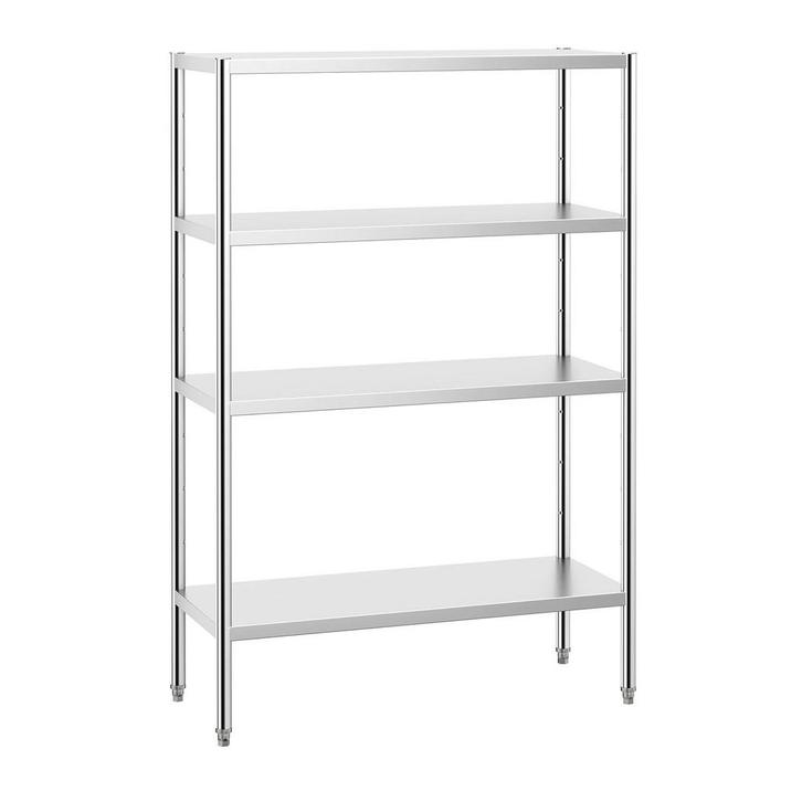 GGM Gastro | Rvs rek PREMIUM - 1200x500mm - met 4 schappen |, Zakelijke goederen, Horeca | Overige, Verzenden