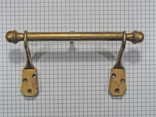 Stang + 2 wandbevestiging brons antiek 146 x 75 mm, Doe-het-zelf en Verbouw, Hang- en Sluitwerk, Nieuw, Ophalen of Verzenden